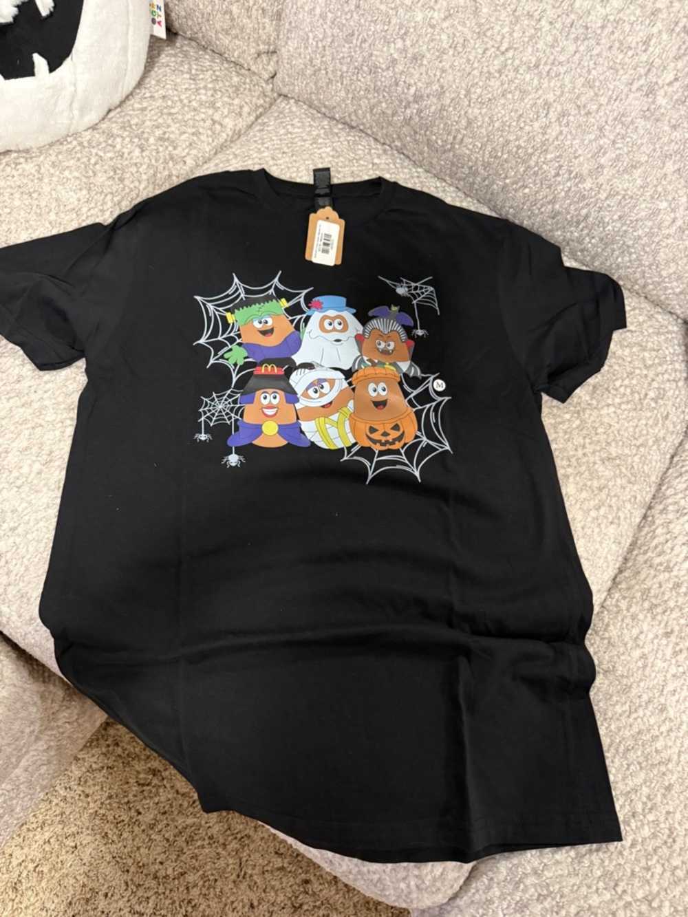 Halloween McDonald’s Nuggets McNugget Graphic Tee - Black Medium NWT